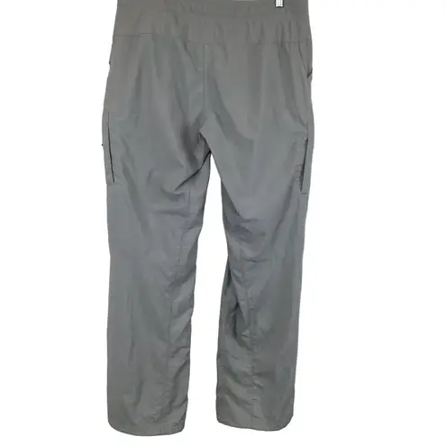 Mountain Hardwear  Gray Lightweight Nylon Hiking Pants Size 10 Convertible