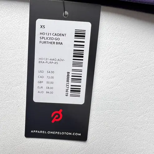 Peloton Women’s Cycling Cadent Go Further Athletic Racerback Sports Bra Sz XS