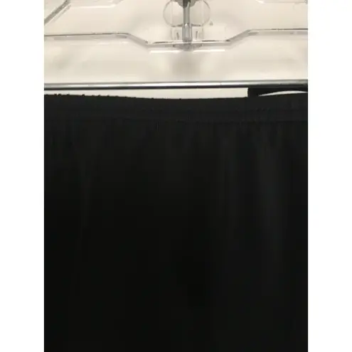 Fit 4 U Swim Skirt Attached Brief Liner Women's Plus Size 18 Black White