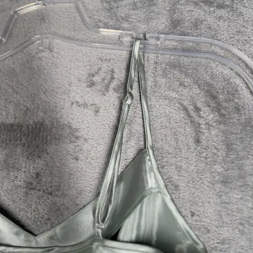 LA Intimates Dress Womens Small Shimmer Blue Babydoll Chemise Lingerie Vintage