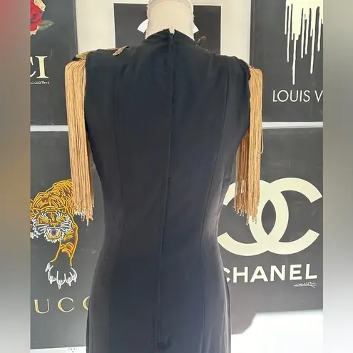 NWOT Evening Gown in Black & Gold Size 4