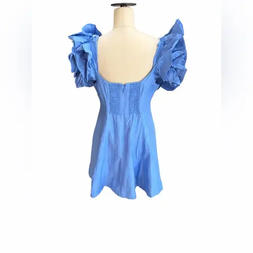 AJE. TWYLA MINI DRESS Blue size 10