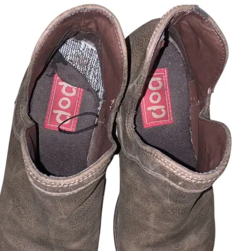 Pop Boutique Pop Brown Faux Leather Ankle Boots