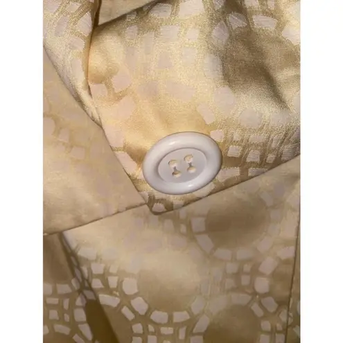 Women's Isabella Yellow Short Sleeve Suit Size 14