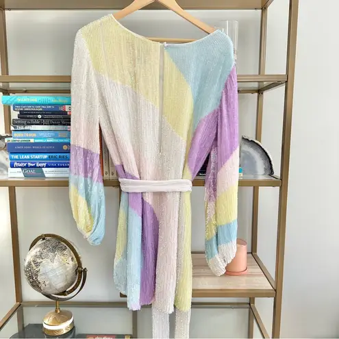 Retrofête Retrofete Grace Swirl Sequin Dress