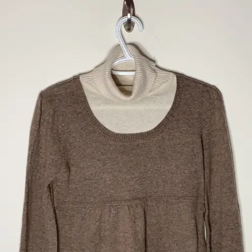 BCBGMAXAZRIA  Y2K layered look babydoll sweater size M