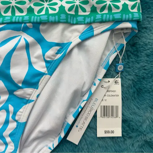 Bleu Rod Beattie Fold Over Banded Hipster Bikini Bottom Size 12