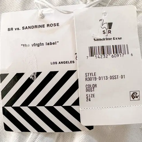 NEW Sandrine Rose Free People White Cut Off Denim Shorts, NWT, Size 24 MSRP $128