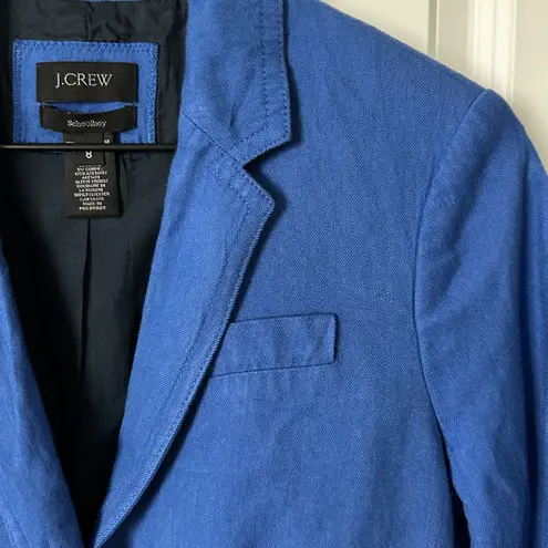 J Crew Vintage Classic Schoolboy Blazer in Blue Size 8