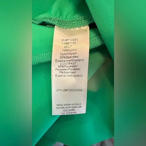 Adelyn Rae Green Shamrock Sheer Panel Mini Dress - / Gianna