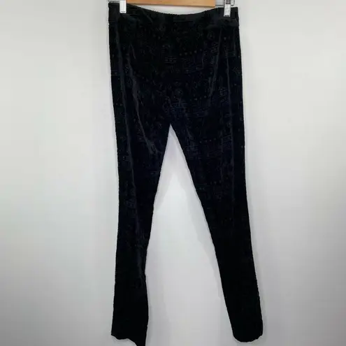 Dolce Vita Black Geometric Silk Blend Skinny Pants Women's Size Extra Small XS