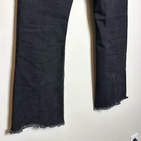 Pilcro and the Letterpress Pilcro High Rise Flare Washed Black Jeans