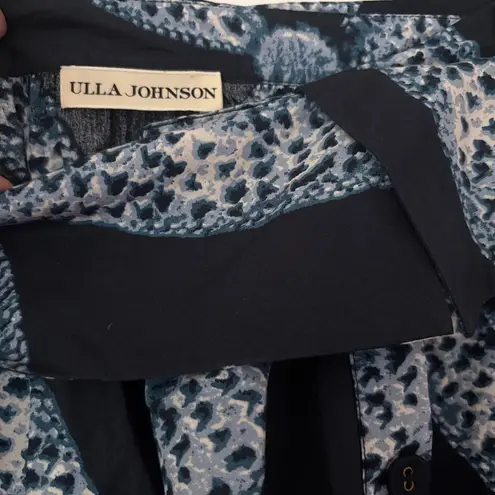 Ulla Johnson Eiko Skirt Indigo Size 2 Diamond Shibori Print Cotton Poplin Blue - Image 11