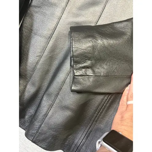 East 5th Women's Black Genuine Leather Jacket Size Large