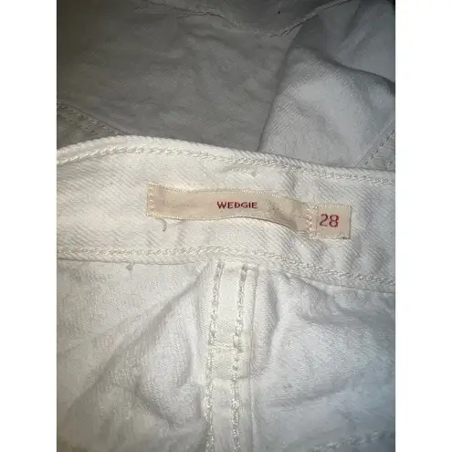 Levi's Levi’s Wedgie Jean Shorts Size 28 White