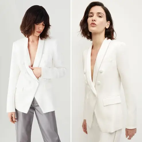 Veronica Beard NWOT Jagger Dickey Crystal-embellished Satin-crepe Blazer Size 12