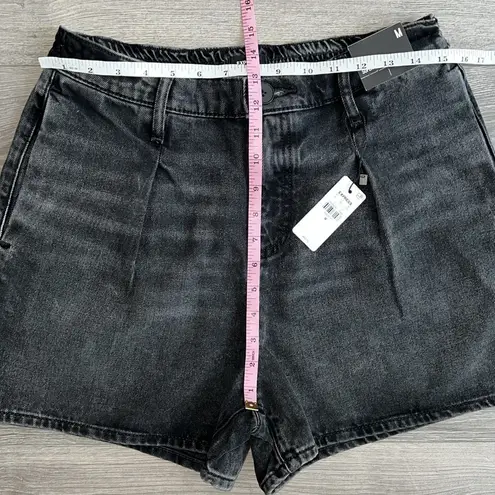 EXPRESS NWT  Super High Waisted Tailored Denim Shorts Faded Black Wash Medium