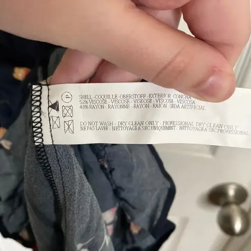 Capulet Gemma Tulip Mini Dress Black Floral Ruffle Sleeveless Smocked XS Revolve