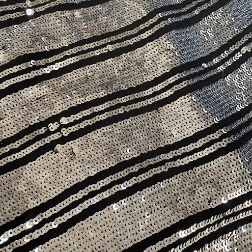 Derek Lam NWT Silver Sequin Mini Skirt Sz 4