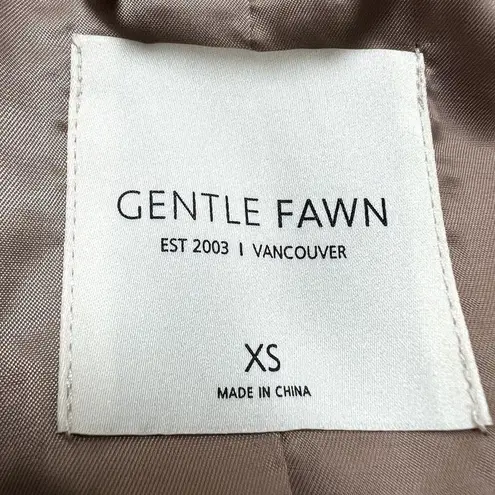 Gentle Fawn Moira Cropped Blazer Tan Beige Cashew XS