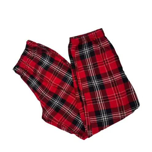 Victoria's Secret  Pajama Pants Red Plaid Jogger Lounge Bottoms Size Womens Small