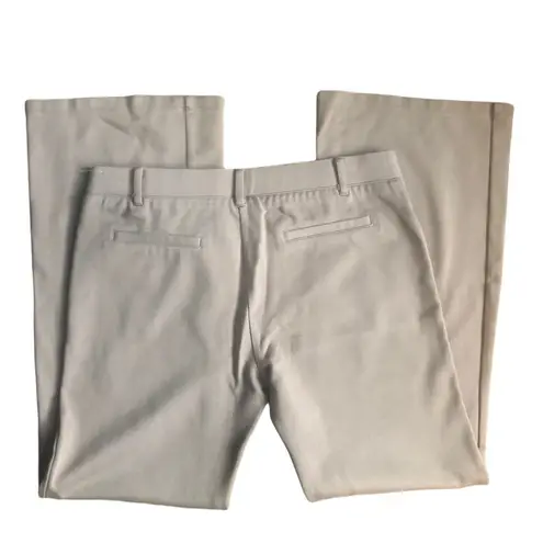 Betabrand Pull On Dress Yoga Pant Size LP Khaki Boot Cut Hem Stretch Business