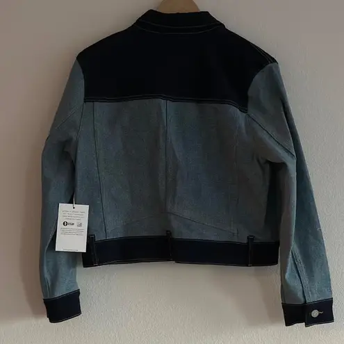 éTica Jett Boxy Crop Denim Jacket, Size Small