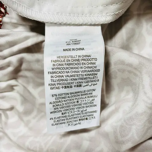 Boden USA Boden Pull On Paisley Ankle Length Straight Cut Trouser