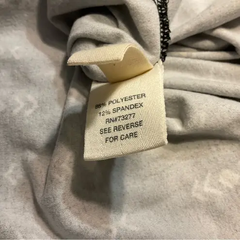 Mudd  Juniors Suede Fit & Flare Dress Stretch Black White Geometric Keyhole Sz XS - Image 6