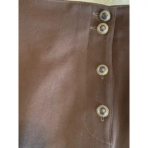 Karl Lagerfeld KL by 90s Brown Wool Blend Pencil Skirt 8