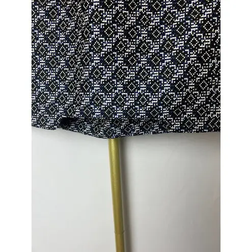 Maje Black Blue White Embroidered Mini Skirt Sz. 36 (US Small)