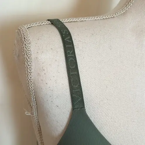VS Lightly Lined Demi Bra Green Size 34 D