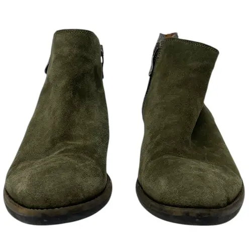 Kanna “Nat” Suede Ankle Boots Womens Size EU 39 US 8 Green Leather Bohemian Boho