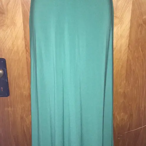Green & Gold Beaded Riva Designs Ballgown Fancy Prom Dress Size 6