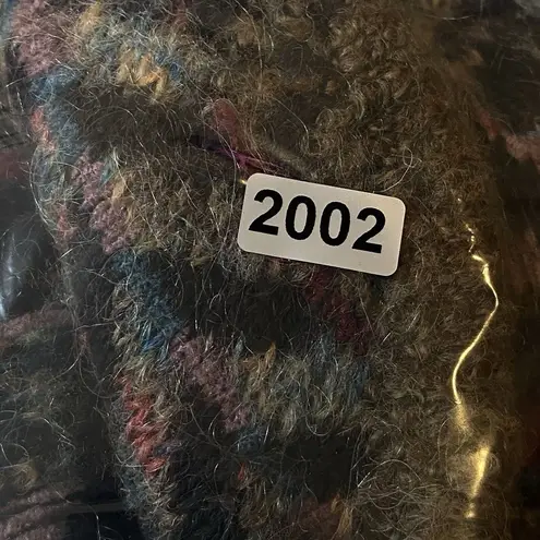 Moda VTG Le Cardigan Sweater Womens XL Full Zip Up Striped Knitwear Grandpa boho