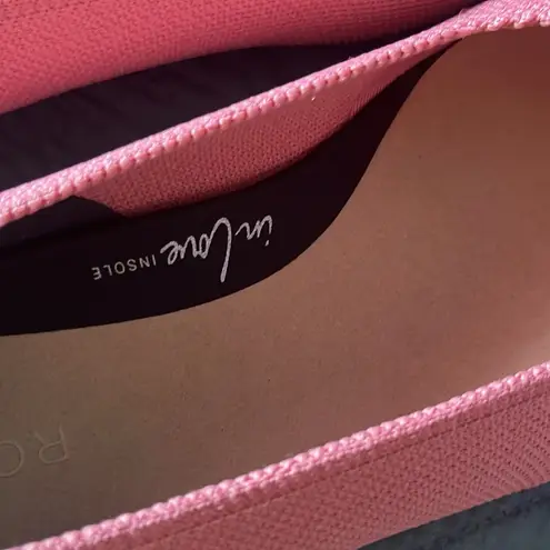 NWOT Rothy’s High Point low heels in tulip pink
size 5.5 Pink