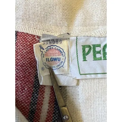 Pea Pod Skirt Women's Plaid Size 11 Wool Blend Career Office Musical Vintage