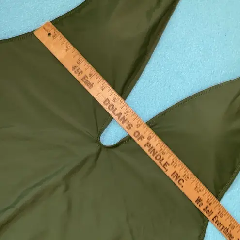 MERMAID SWIMWEAR deep V halter style low back high cut hips NEW size 2X Green