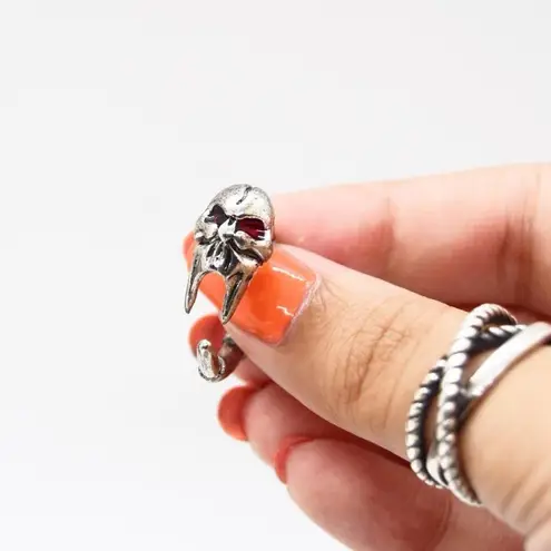 Fierce Skull Mask Ring Silver