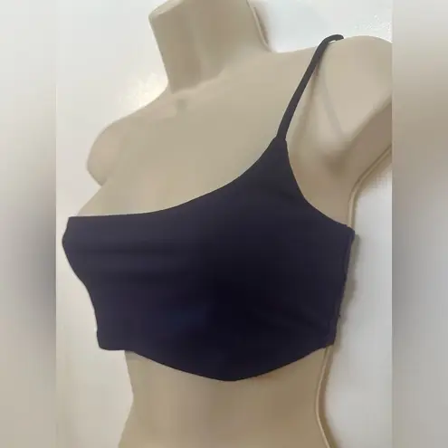 Susana Monaco Women’s Made In USA One Shoulder Bralette Crop Top Size S Navy New