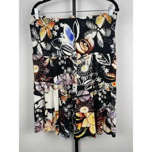 Jams World Multicolor Floral Artsy Tribeca Strapless Halter Blouse Size XS