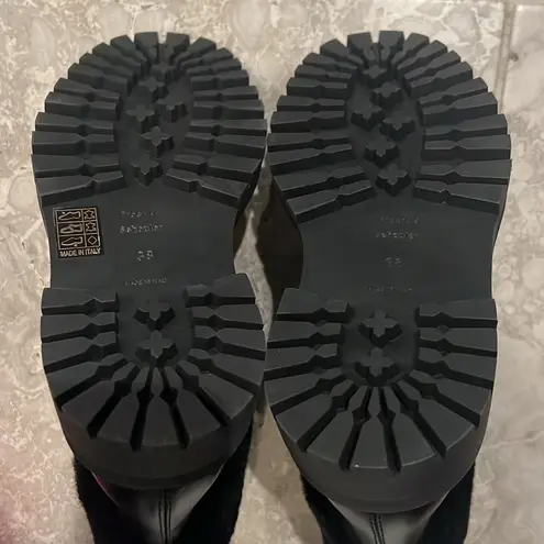 Proenza Schouler CA/SH Shearling Booties in Black, Size 38 NEW in Box + DustBag