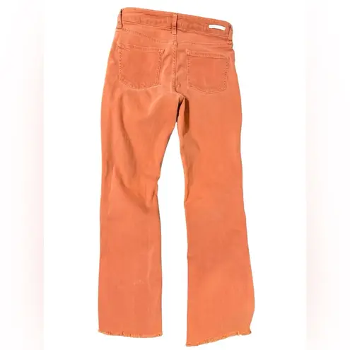 Pilcro by Anthropologie High Rise Bootcut in Rust Orange Distressed Jeans Sz 26