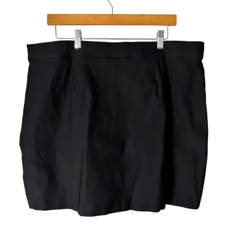 Rafaella Comfort Plus Size Black Skirt/Skort Women's 2XL Stretch Career