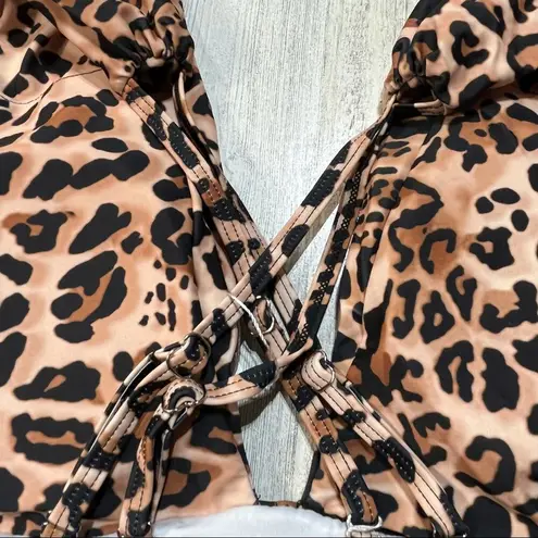 Animal Print Monokini Swimsuit High