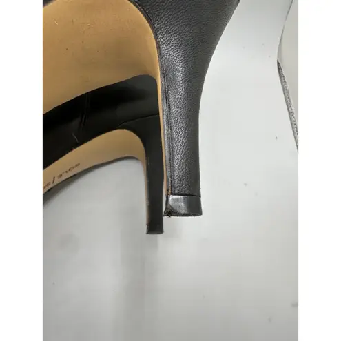 Sole Society Black leather Ankle Boots women's Size 9.5 pointy toe stiletto