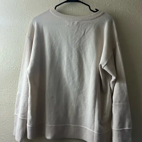 Lucky Brand  Cream V-Neck Sweater