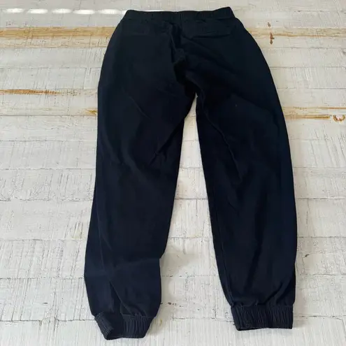 Known Supply Lesley Pant size XS Black Cotton Twill Jogger Bottom Pants
