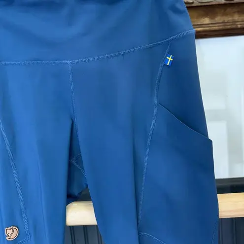 Fjällräven Women’s Abisko Hiking Outdoor Tights ~ Size Large 💛🍄 Blue