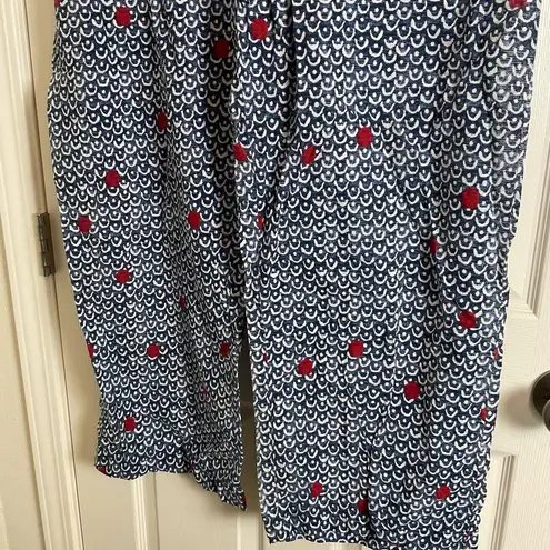 Blue and Red Patterned pajamas Pants size 18